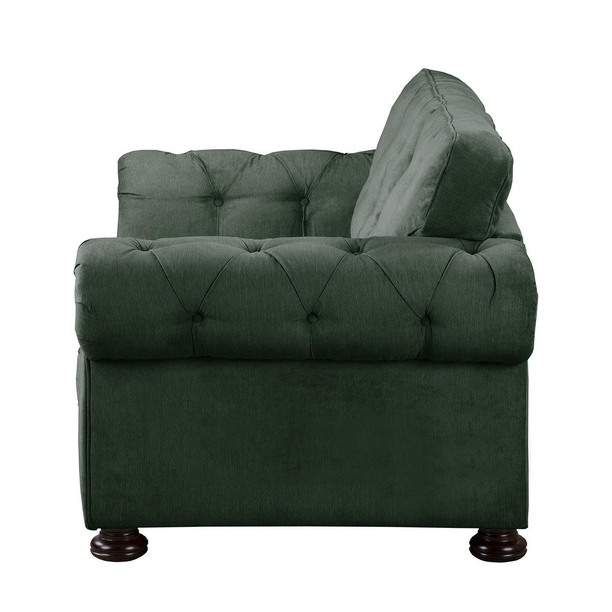 2-SITZER SOFA - Microfaser - Olivgrün, Textil (190/93/100cm) - home24