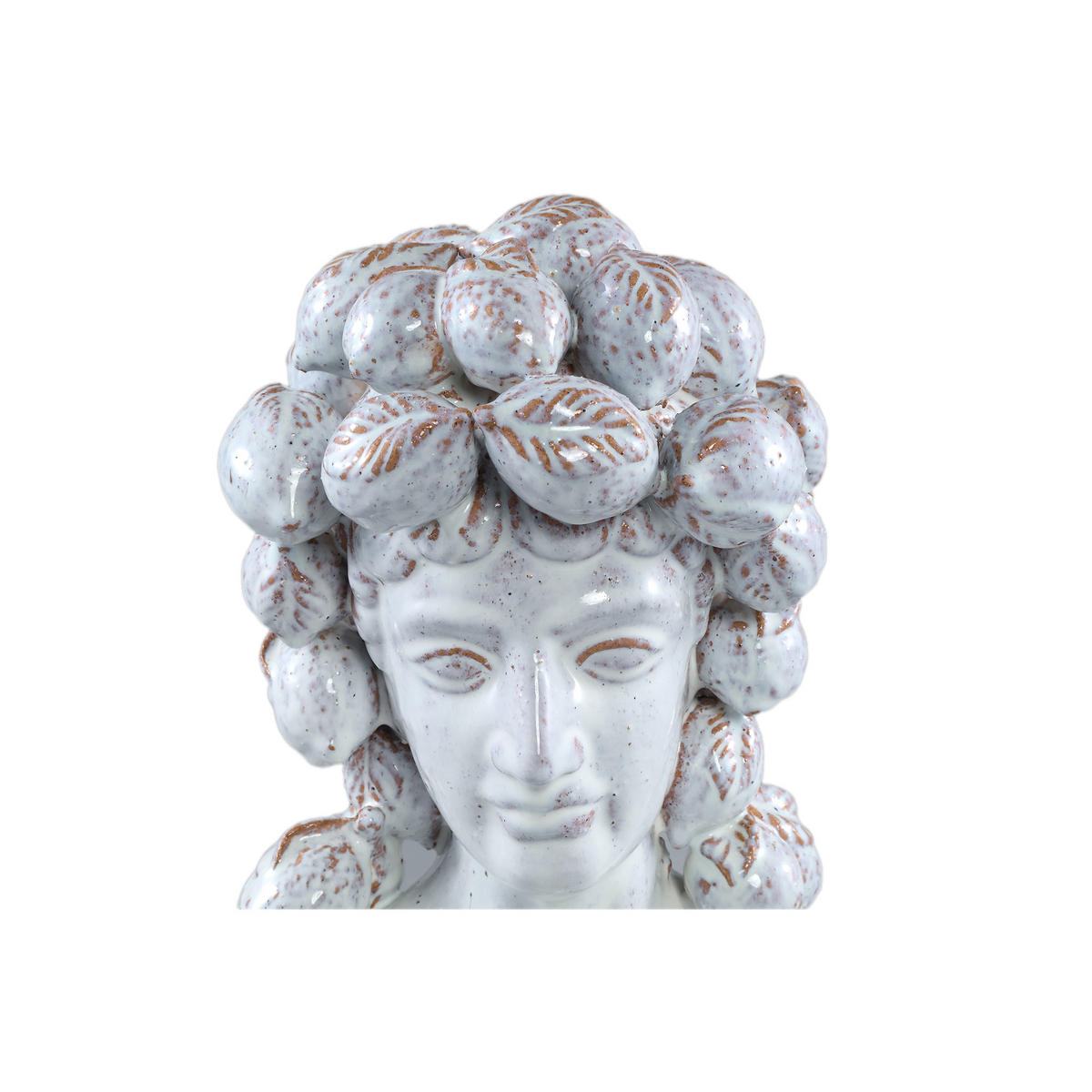 SKULPTUR Alani Weiß 25.5/22/33cm - Weiß, Keramik (22/33/25.5cm) - PTMD Collection