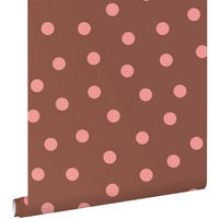 TAPETE Punkte 50 x 900 cm - Braun, Papier (50/0.1cm) - ESTAhome
