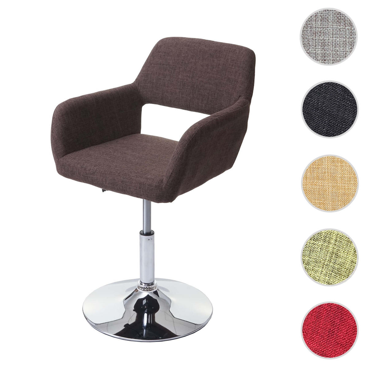 ESSZIMMERSTUHL Braun, Grau - Braun/Grau, Textil (58/89/55cm) - Jamb