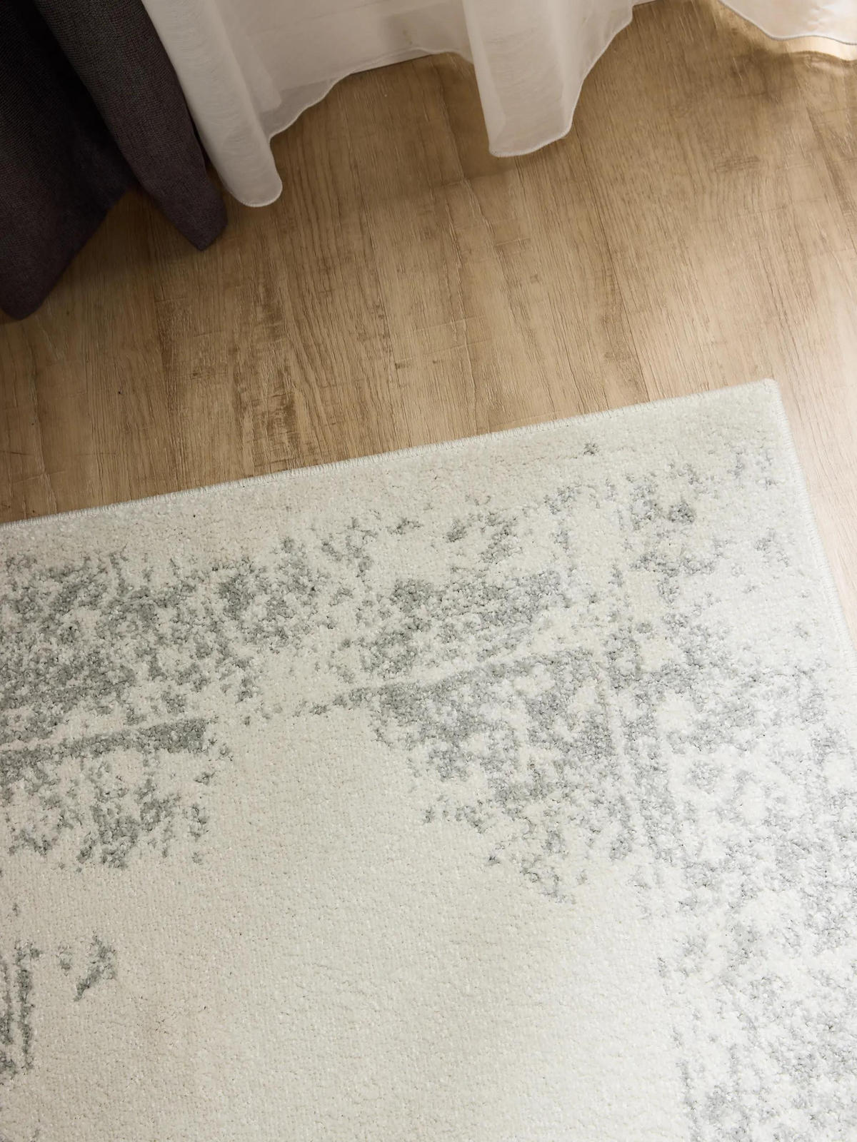 VINTAGE-LÄUFER Sia 80/240 cm - Taupe/Creme, Kunststoff (80/240cm) - benuta