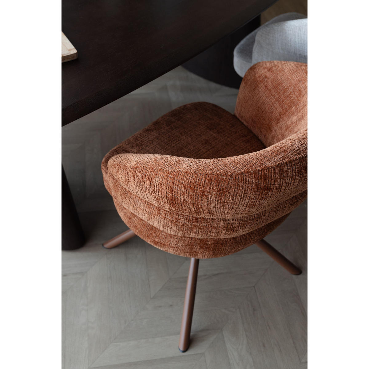 ESSZIMMERSTÜHLE Marjolein Armleuning Oranje - 2 er Set - Rot, Kunststoff (62/77/63cm) - Housecraft Living
