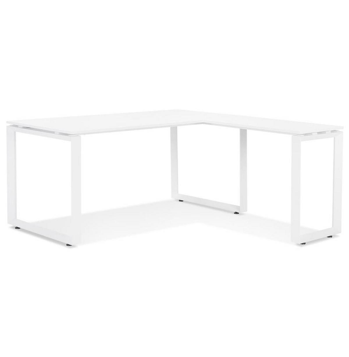 ECKSCHREIBTISCH L-Form Platzsparend Für Großraumbüro XERAL, Weiß 170x160x74,8 cm - Weiß, Holzwerkstoff/Metall (160/170/75cm) - KADIMA DESIGN
