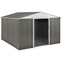 METALL-GARTENHAUS dallas Taupe - Taupe, Metall (319/202/277cm) - Habitat Garten