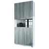 BÜROSCHRANK Logan Fronten in Avola-Anthrazit - Anthrazit, Holzwerkstoff (82/184/37cm) - Vladon