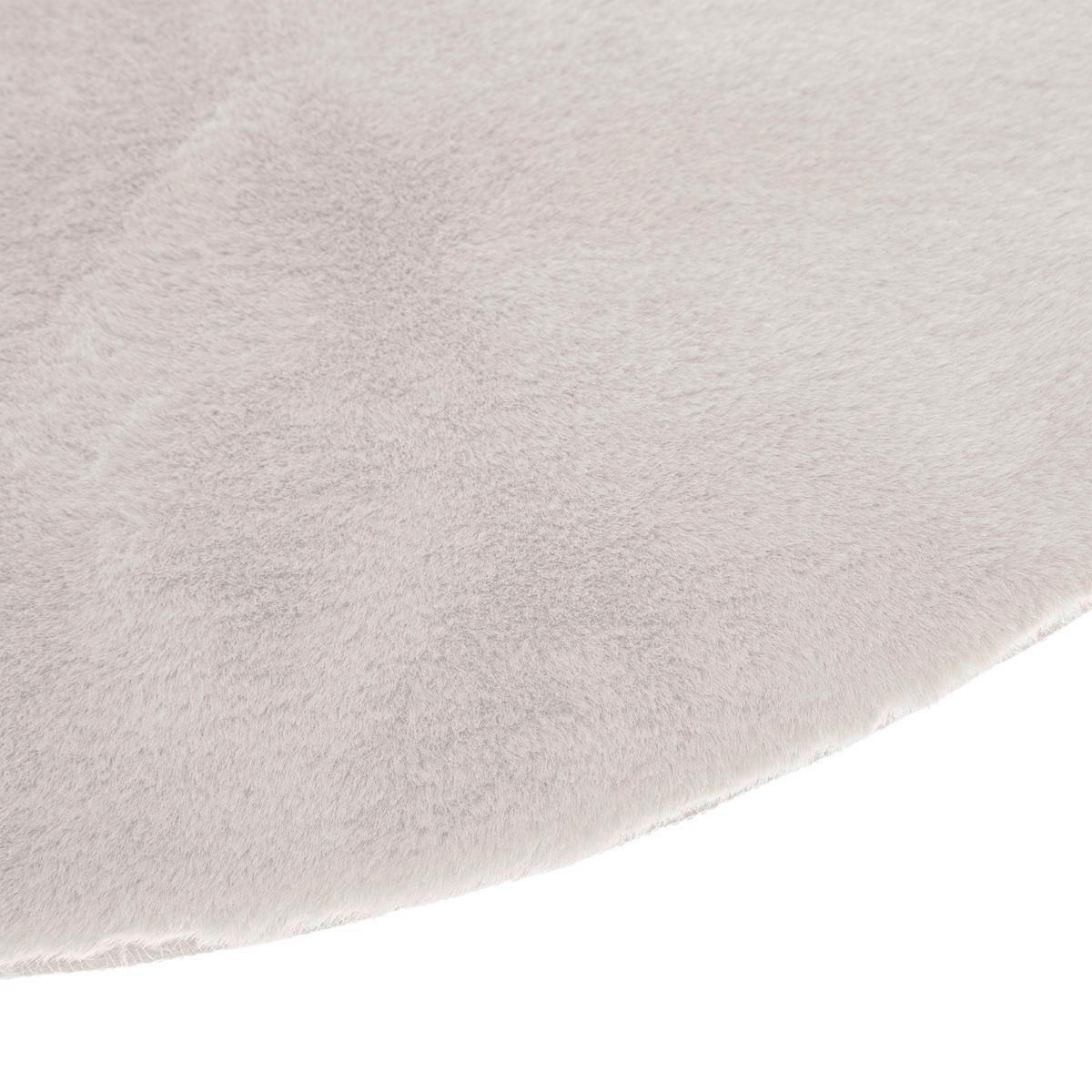 KUNSTFELLTEPPICH Ø 80 cm - Ecru, Textil (80/80cm) - Atmosphera Createur d´interieur