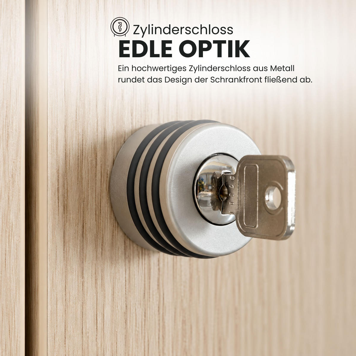 AKTENSCHRANK breit - 5 Ordnerhöhen 42/100/200,4 cm in Nussbaumfarben/Silberfarben - Silberfarben/Nussbaumfarben, Holzwerkstoff (100/200.4/42cm) - bümö