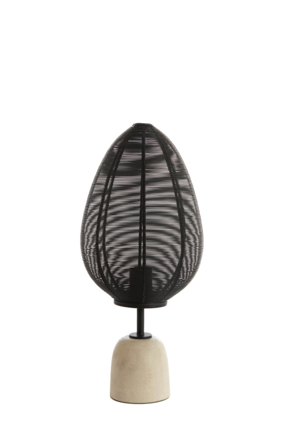 TISCHLAMPE Joley Schwarz Ø26/46 cm - Schwarz, Metall (26/26/46cm) - Light & Living