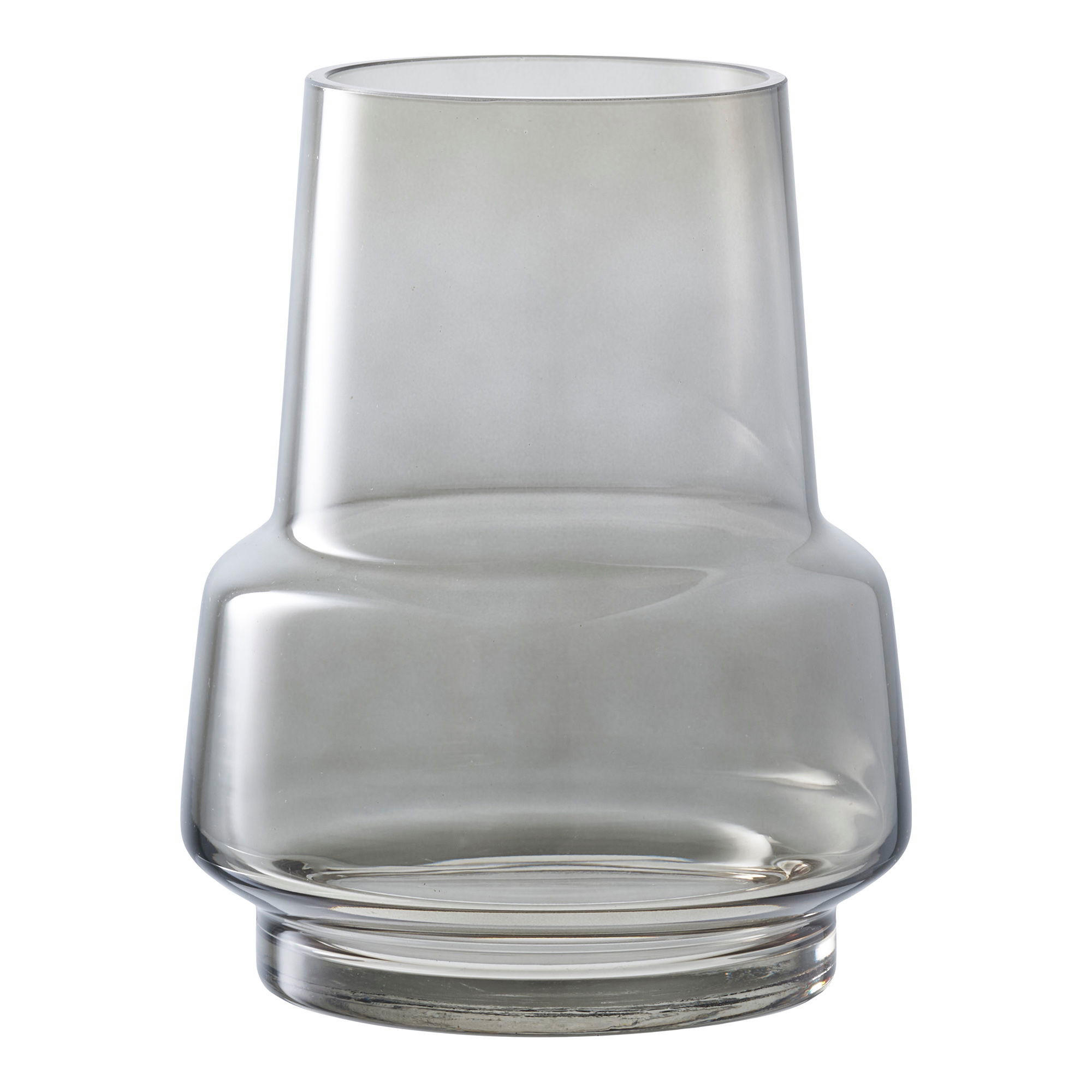 VASE Glas Grau - Grau, Glas (19cm) - tinkaro