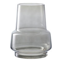VASE Glas Grau - Grau, Glas (19cm) - tinkaro