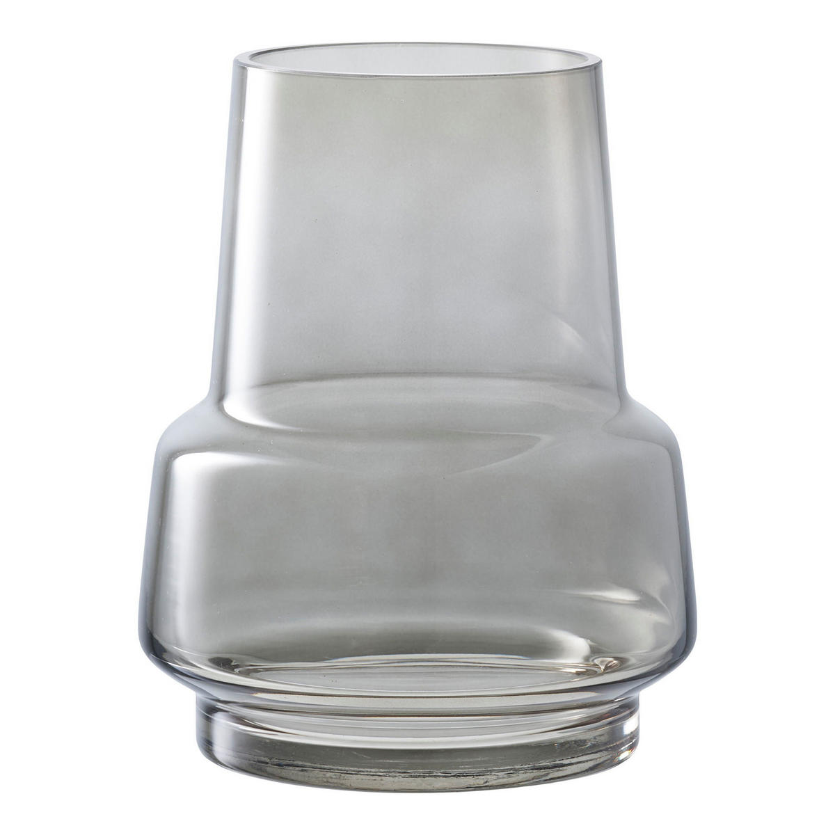 VASE Glas Grau - Grau, Glas (19cm) - tinkaro