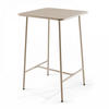 STEHTISCH, Taupe - Taupe, Metall (70/70/105cm) - Oviala