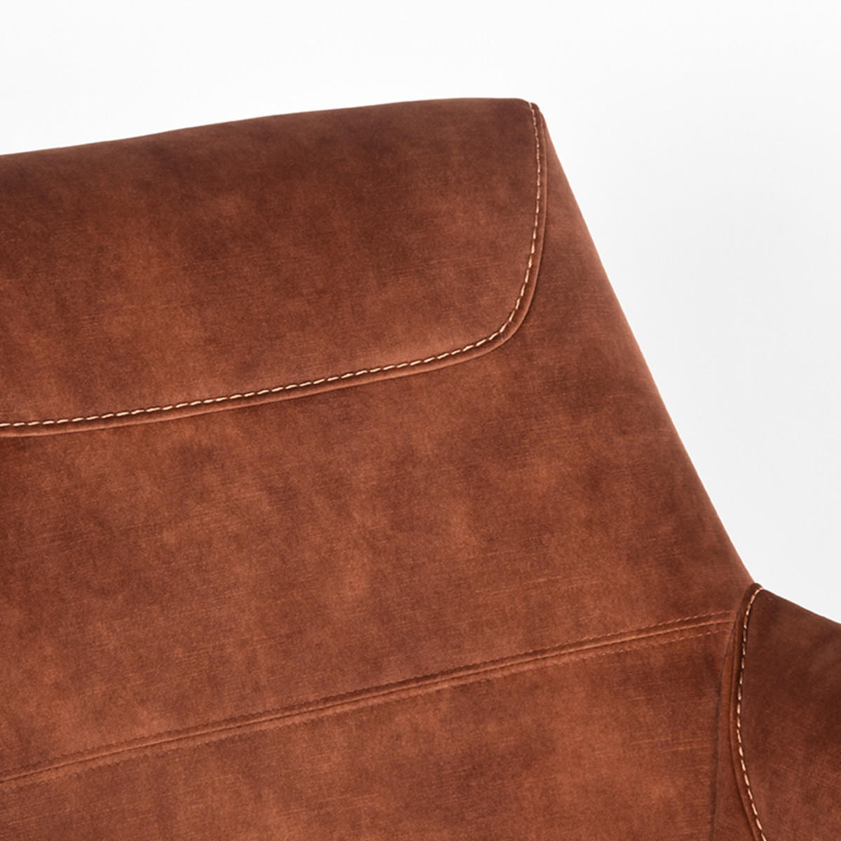 SESSEL Toby Braun 80/75/85 cm - Braun, Textil (75/85/80cm) - LABEL51