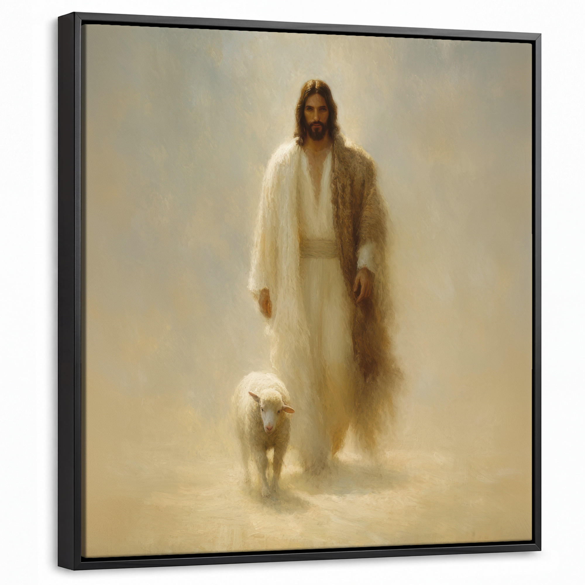 MuchoWow Leinwand Beige 50x50 cm