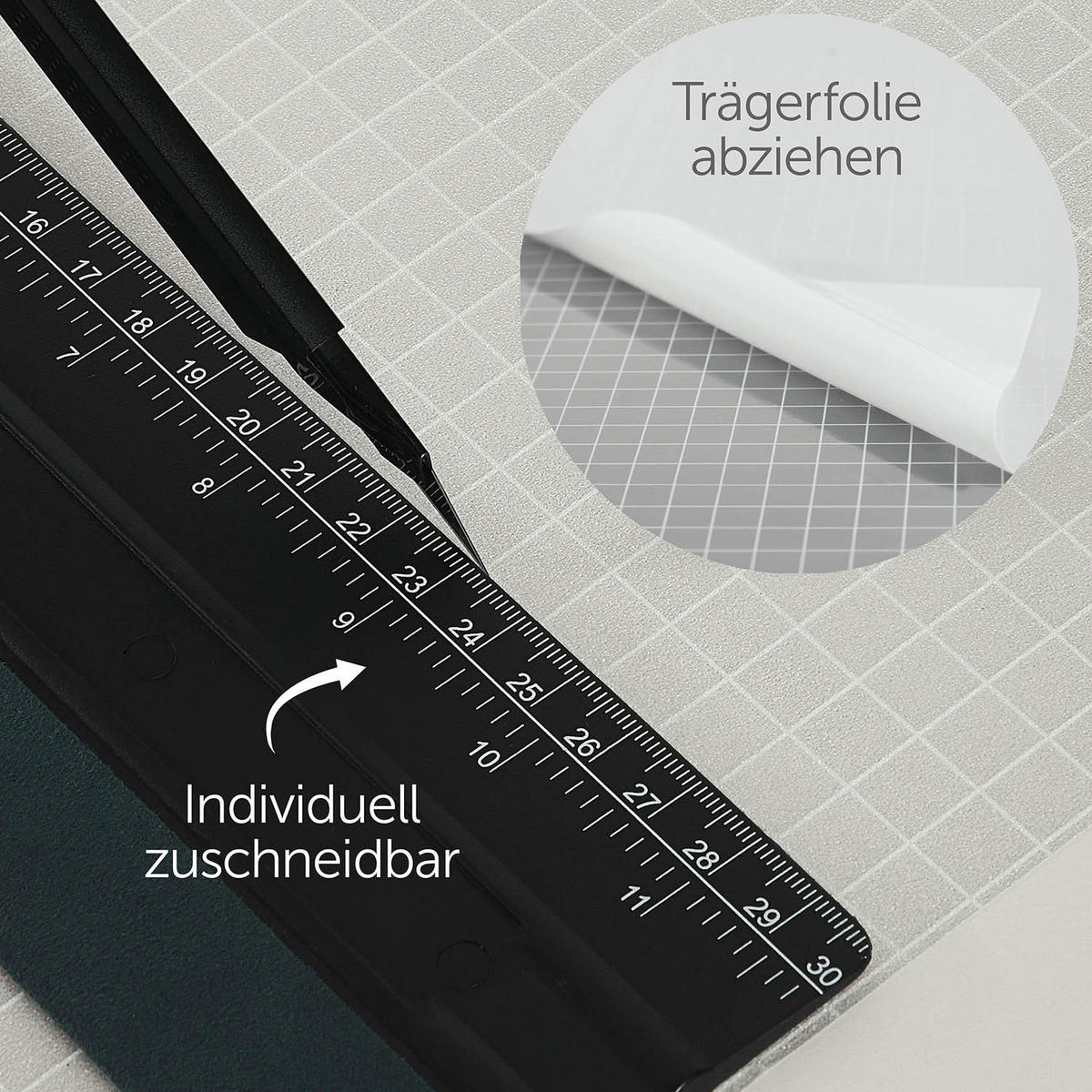 SICHTSCHUTZFOLIE 60/200 cm blickdicht & statisch haftend + UV-Schutz - Weiß - selbstklebend Fenster - Weiß, Kunststoff (60/200cm) - Blumtal