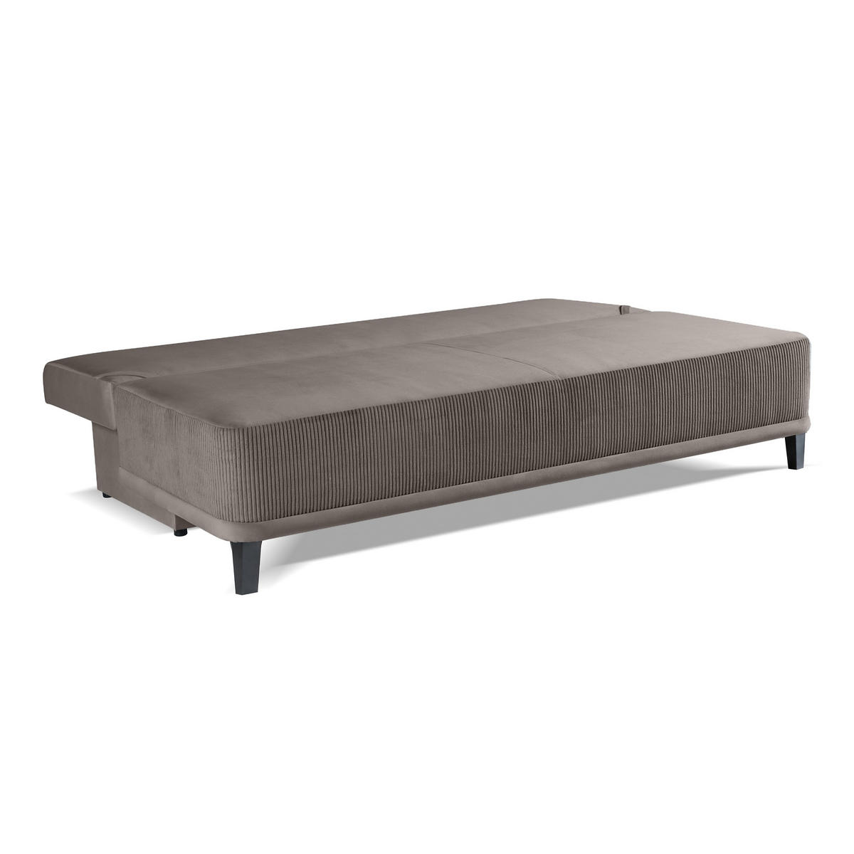 SCHLAFSOFA Riso 3-Sitzer mit Schlaffunktion, Braun - Braun, Textil (200/91/90cm) - Beautysofa