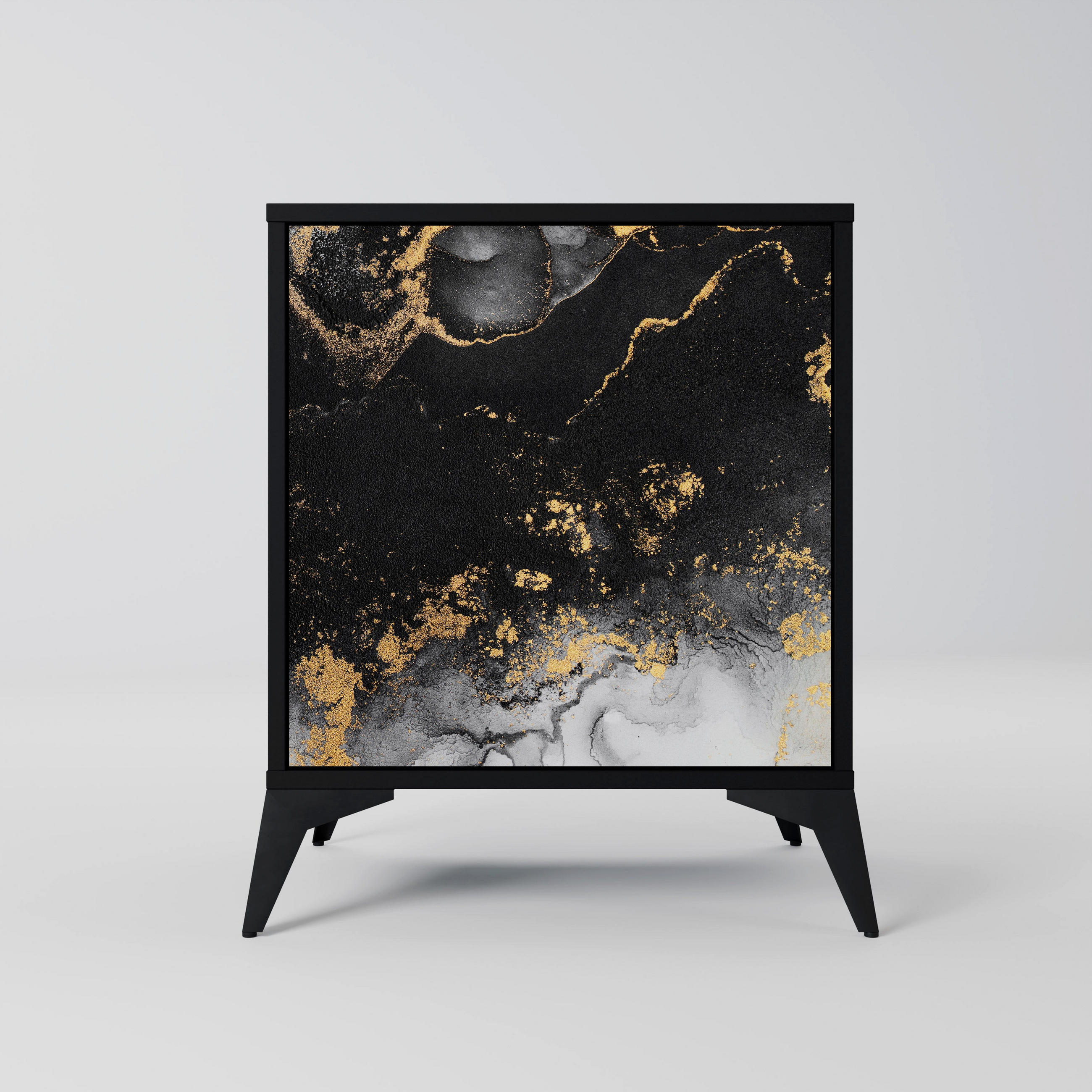 SpaceRebels Sideboard Schwarz 57.5x70.5x42 cm