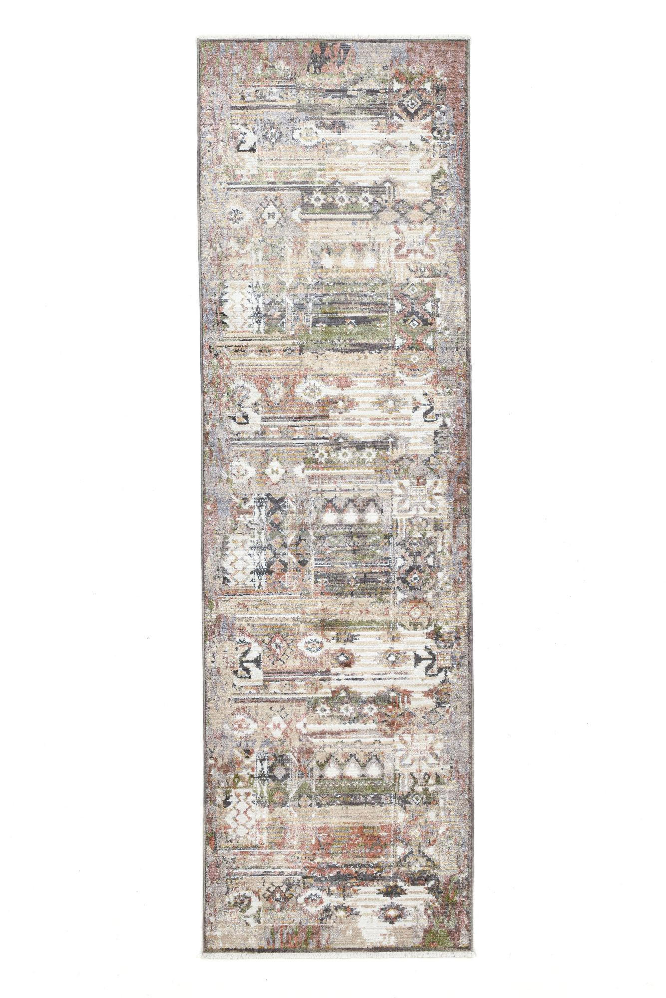 Gino Falcone Flachwebeteppich Beige 80x280 cm