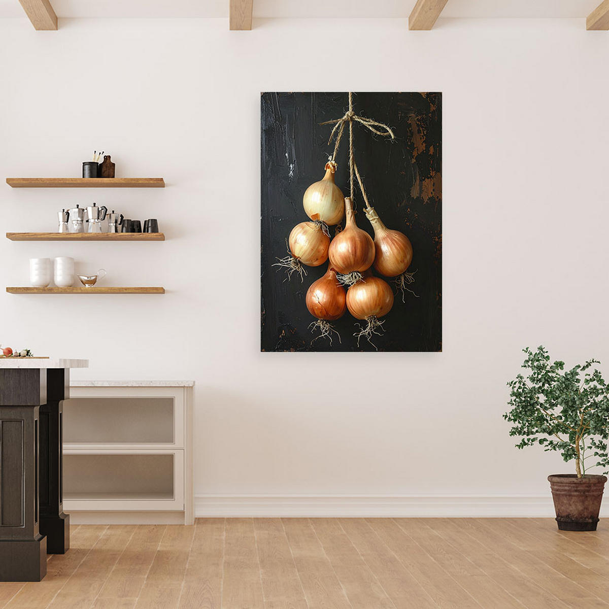 LEINWANDBILD Essen & Trinken 30x45cm - Beige, Textil (30/45cm) - Feeby