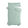 BETTBEZUG 2er-Set teiliges basic 135/140x200 cm (standardgrösse) minze - Mintgrün, Textil (140/200cm) - Happy Friday