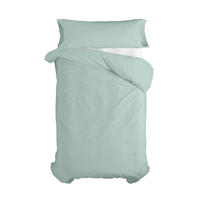 BETTBEZUG 2er-Set teiliges basic 135/140x200 cm (standardgrösse) minze - Mintgrün, Textil (140/200cm) - Happy Friday