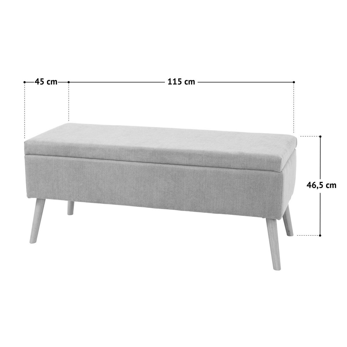 OTTOMANE DAISY XL Weiß - Weiß, Textil (115/47/45cm) - SVITA