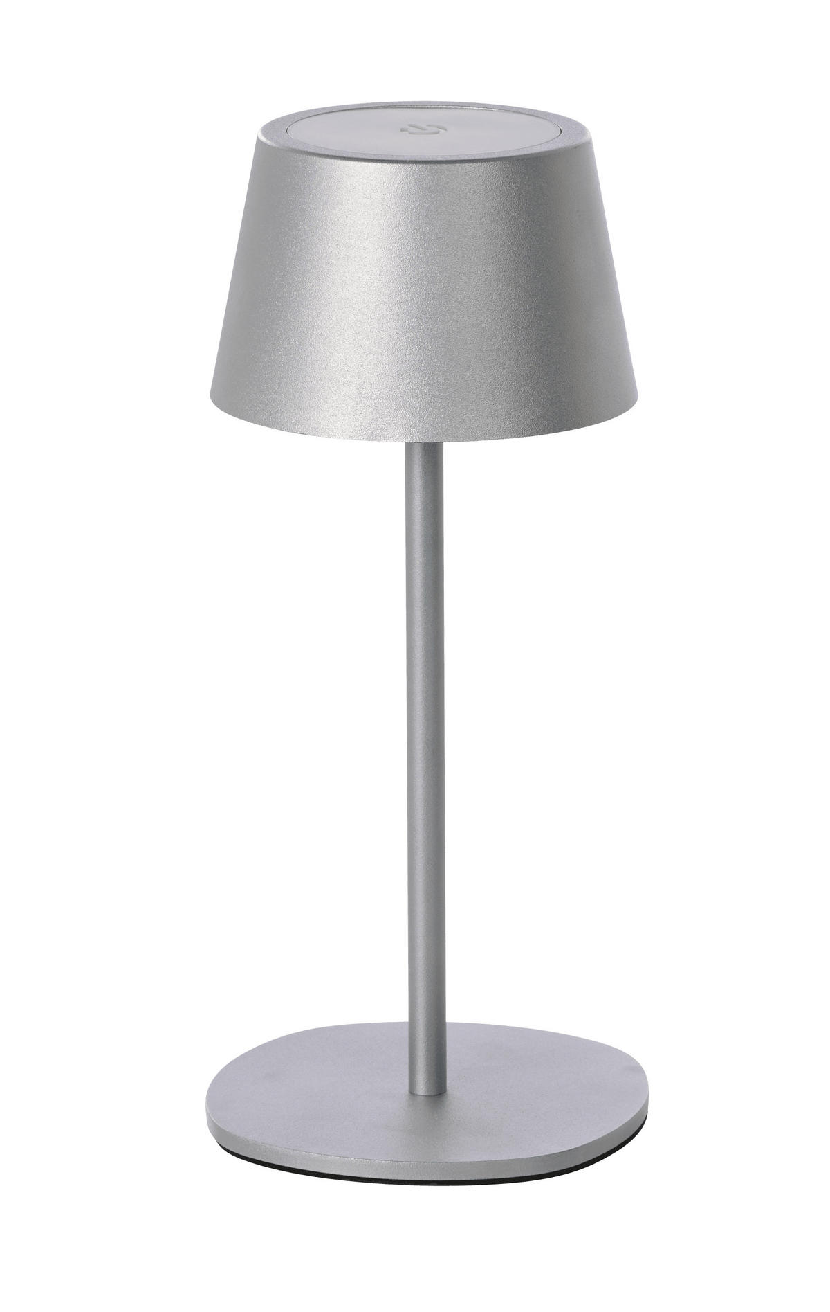 3IN1-LED-TISCHLAMPE - vielseitige Flaschenleuchte mit Dimmfunktion und Akku für Innen und Außen - Silberfarben, Metall (15/15/45cm) - Northpoint