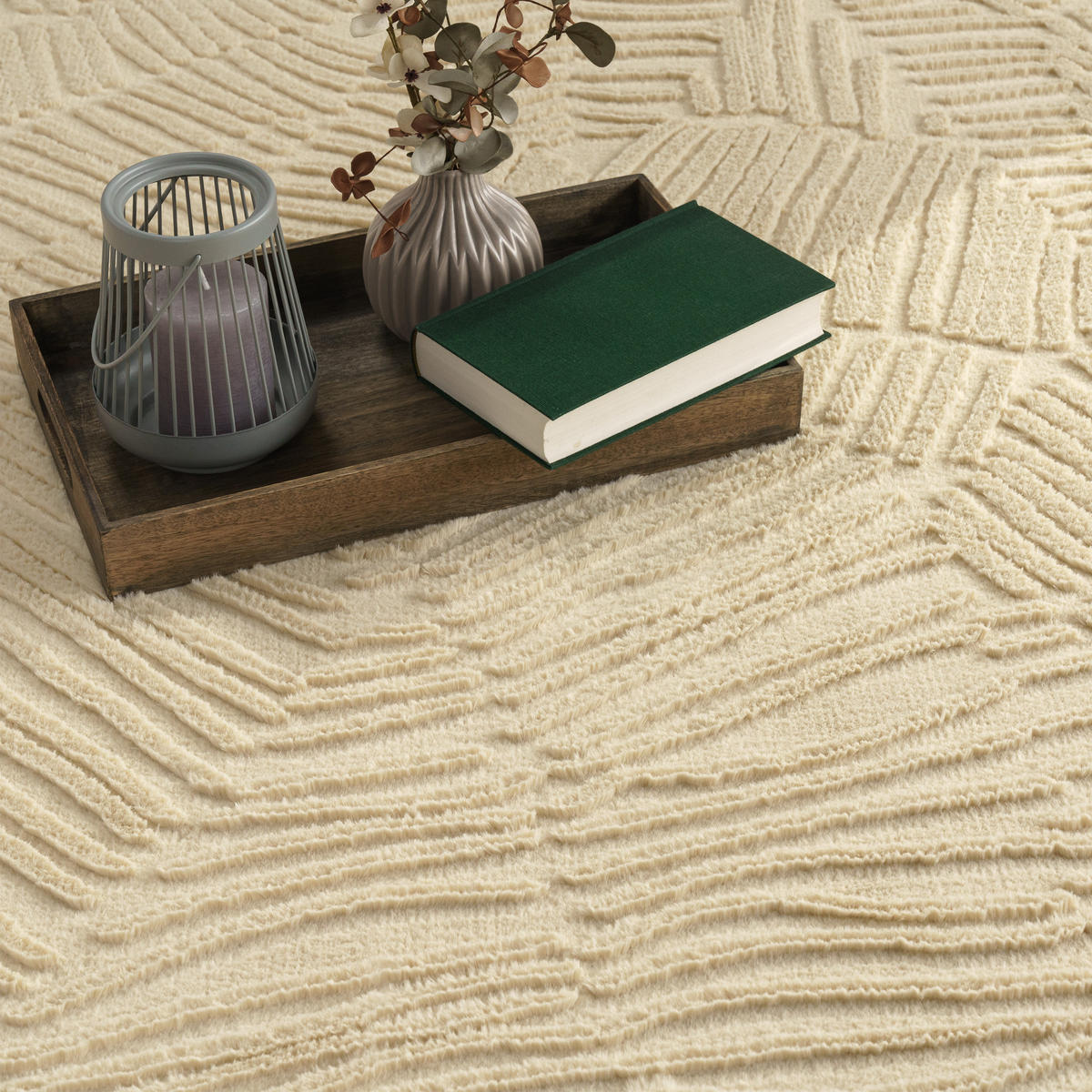 KURZFLORTEPPICH 120/160 cm Lelystad 525 - Beige, Textil (120/160cm) - Paco Home