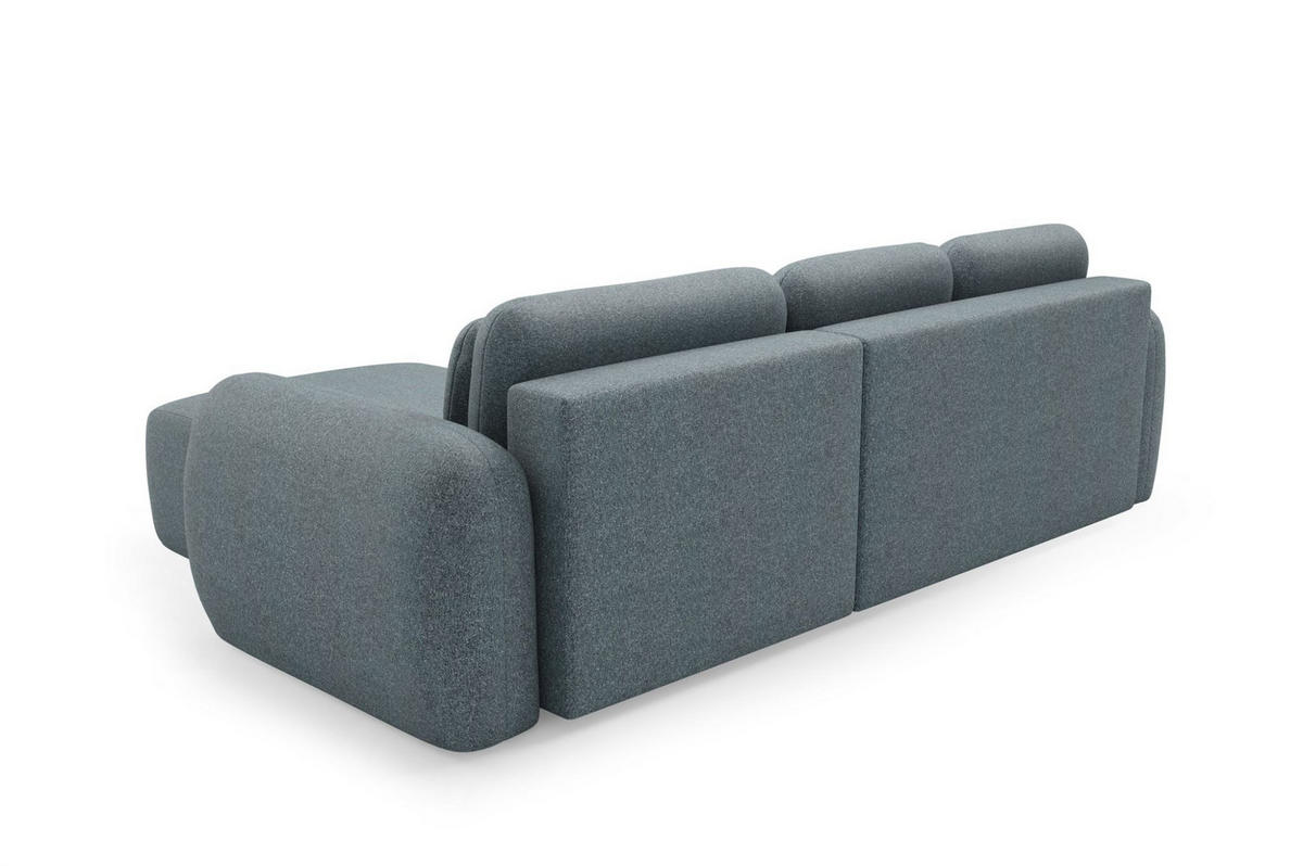 ECKSOFA Gaston Mit Schlaffunktion - Anthrazit, Holzwerkstoff/Textil (304/190cm) - Fun Möbel