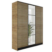 KLEIDERSCHRANK EDEN 3-Türen v3 - 156,4x205x39 cm - Eiche Craft Gold - Honigeiche, Holzwerkstoff (156.4/205/39cm) - Kier Furniture