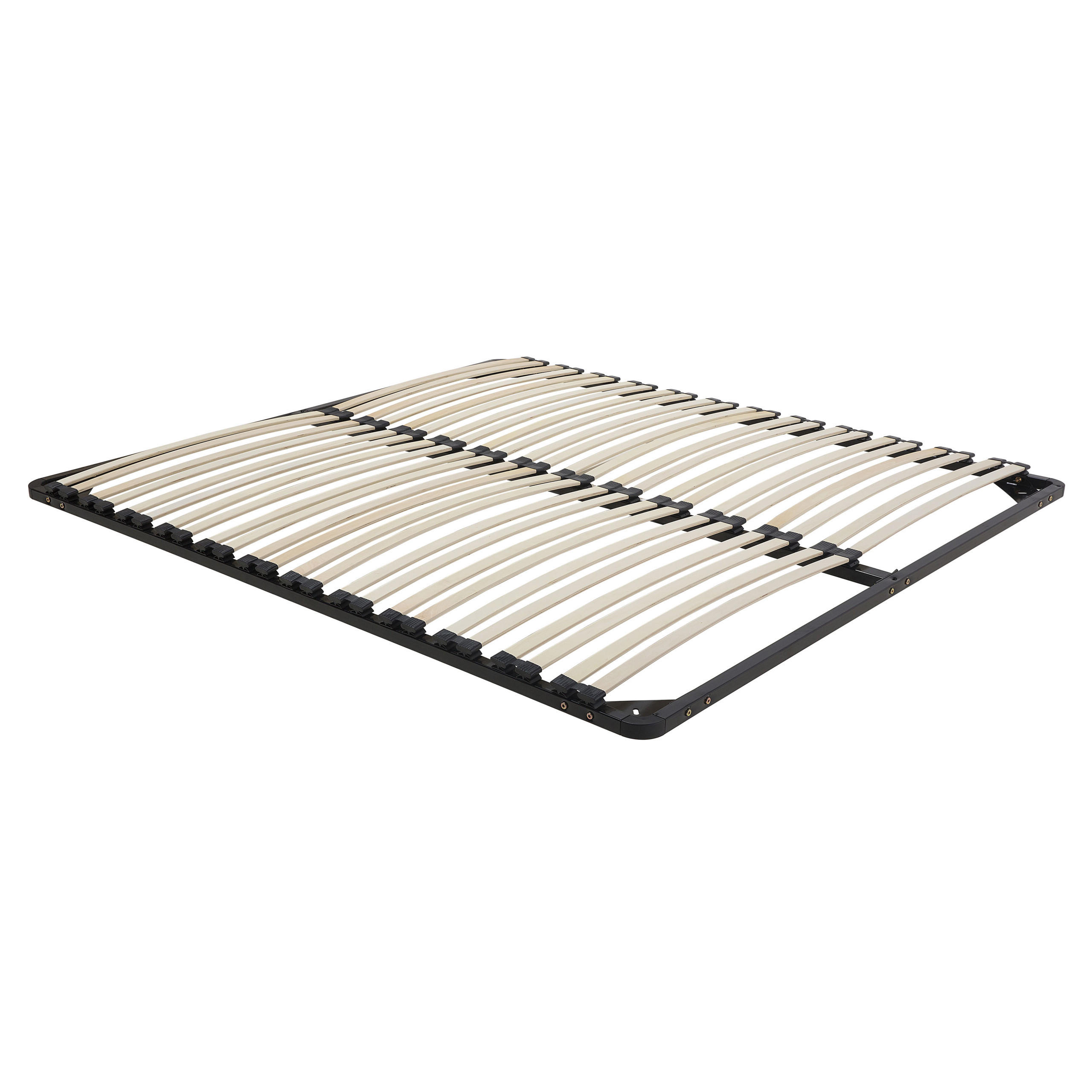 LATTENROST 160x200 cm Schwarz Combourg - Schwarz, Metall (160/9/200cm) - Beliani