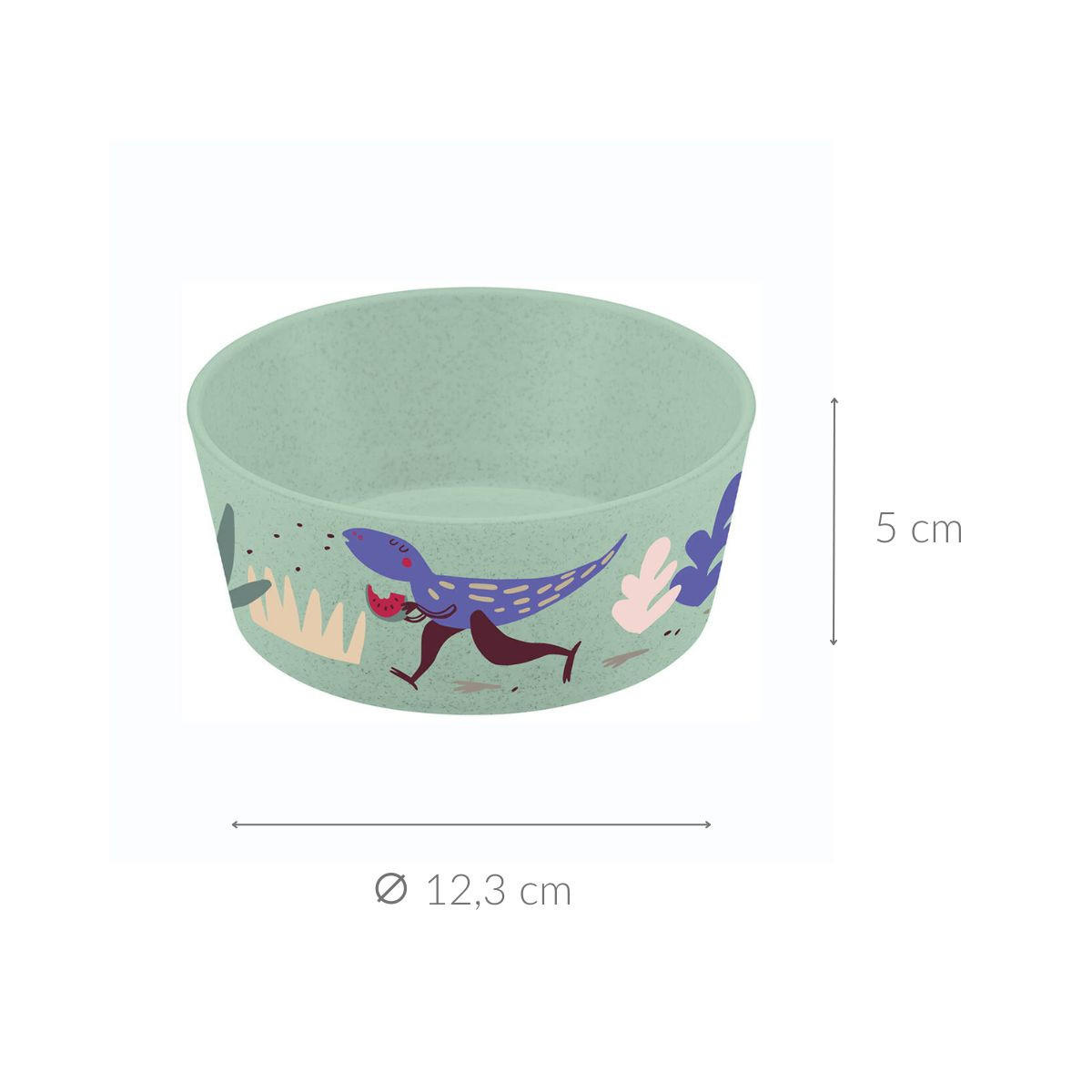 KINDERSCHALE Dreams Organic green 400 ml 12,3/12,3/5 cm - Grün, Kunststoff (12.3/5/12.3cm) - KOZIOL