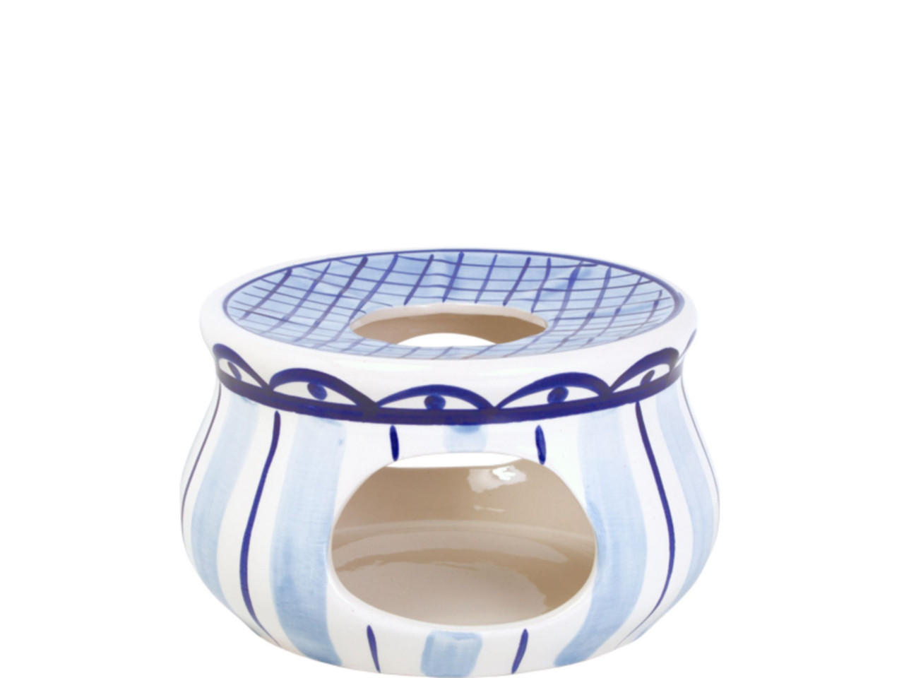 TEELICHTHALTER Delfts Blond in weiß/blau - Multicolor, Keramik (16/10/15cm) - Blond Amsterdam