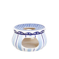 TEELICHTHALTER Delfts Blond in weiß/blau - Multicolor, Keramik (16/10/15cm) - Blond Amsterdam