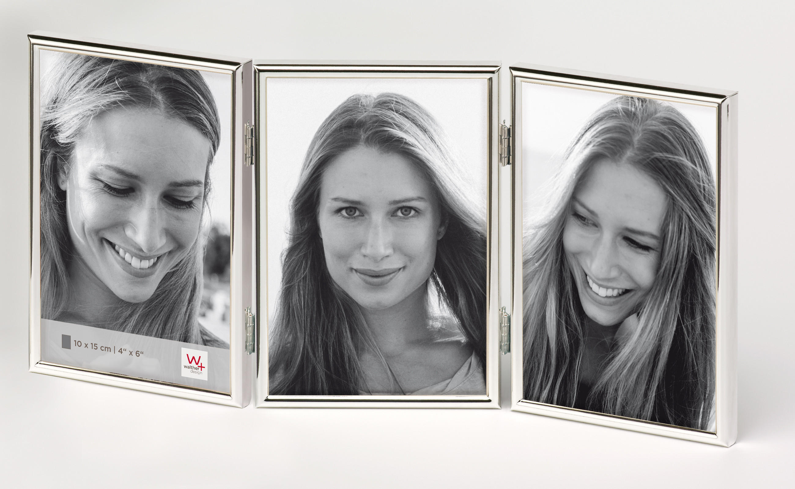 BILDERRAHMEN Chloe 3x13x18, silber - Silberfarben, Metall (39.5/18.6/1cm) - EMIX24