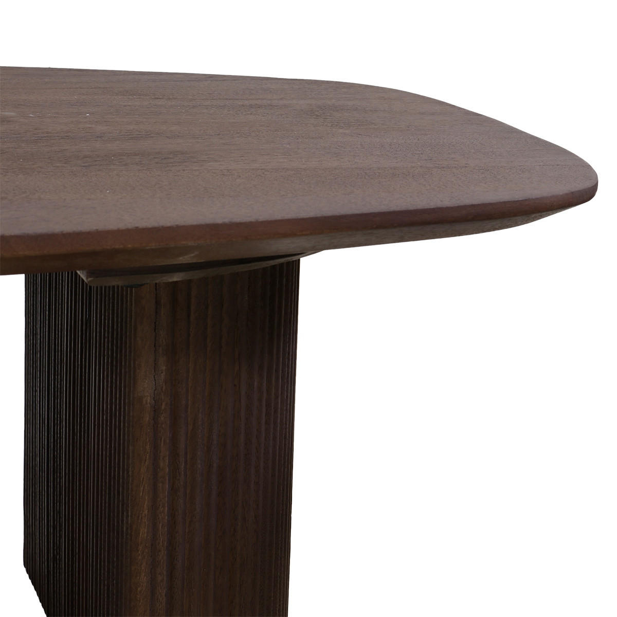 COUCHTISCH Oval 130cm aus Mangoholz, dunkelbraun - Dunkelbraun, Holz (130/70/38cm) - Giga Meubel