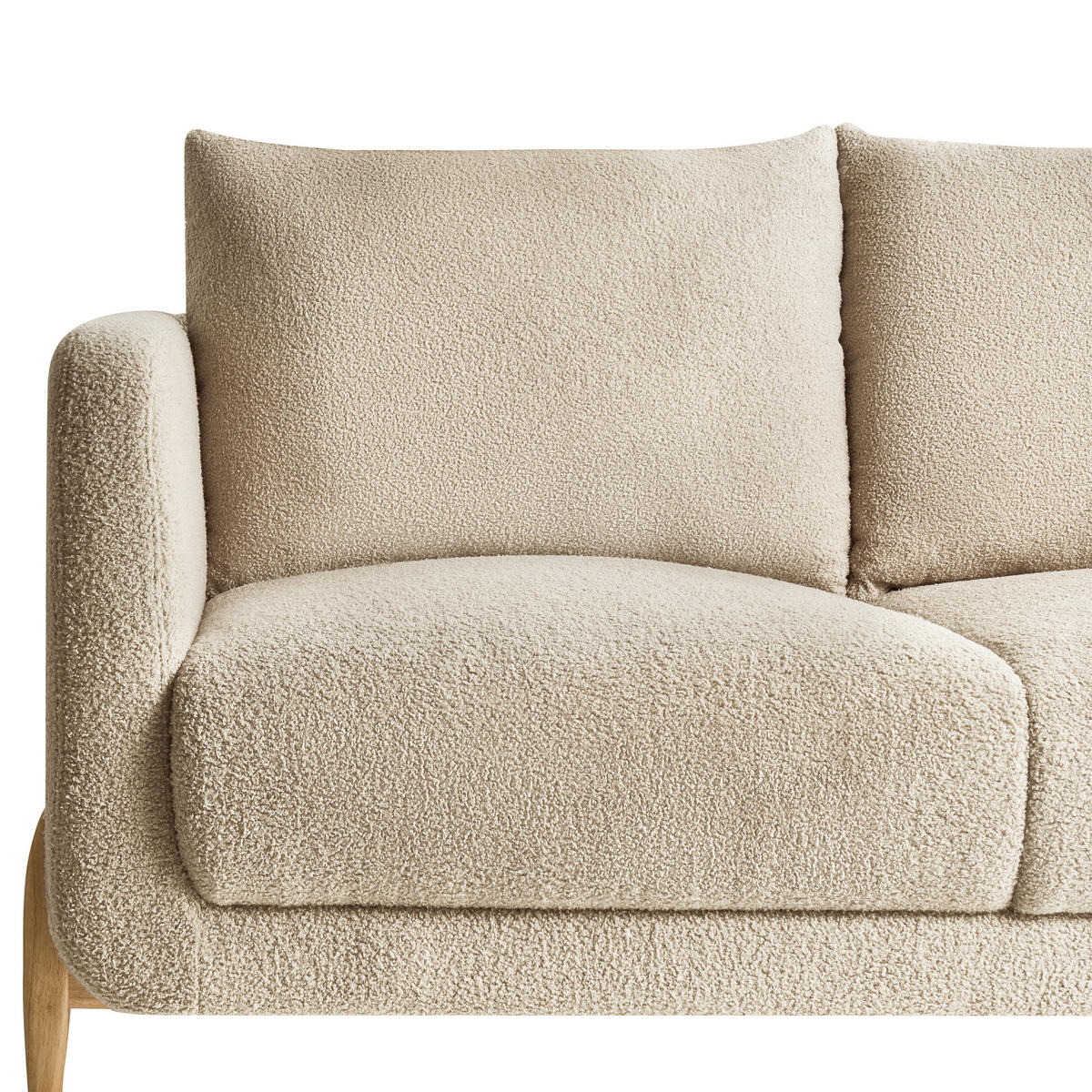 POHOVKA 2-místná Bouclé Béžová Gimo - světle hnědá, textil (149/83/80cm) - Beliani