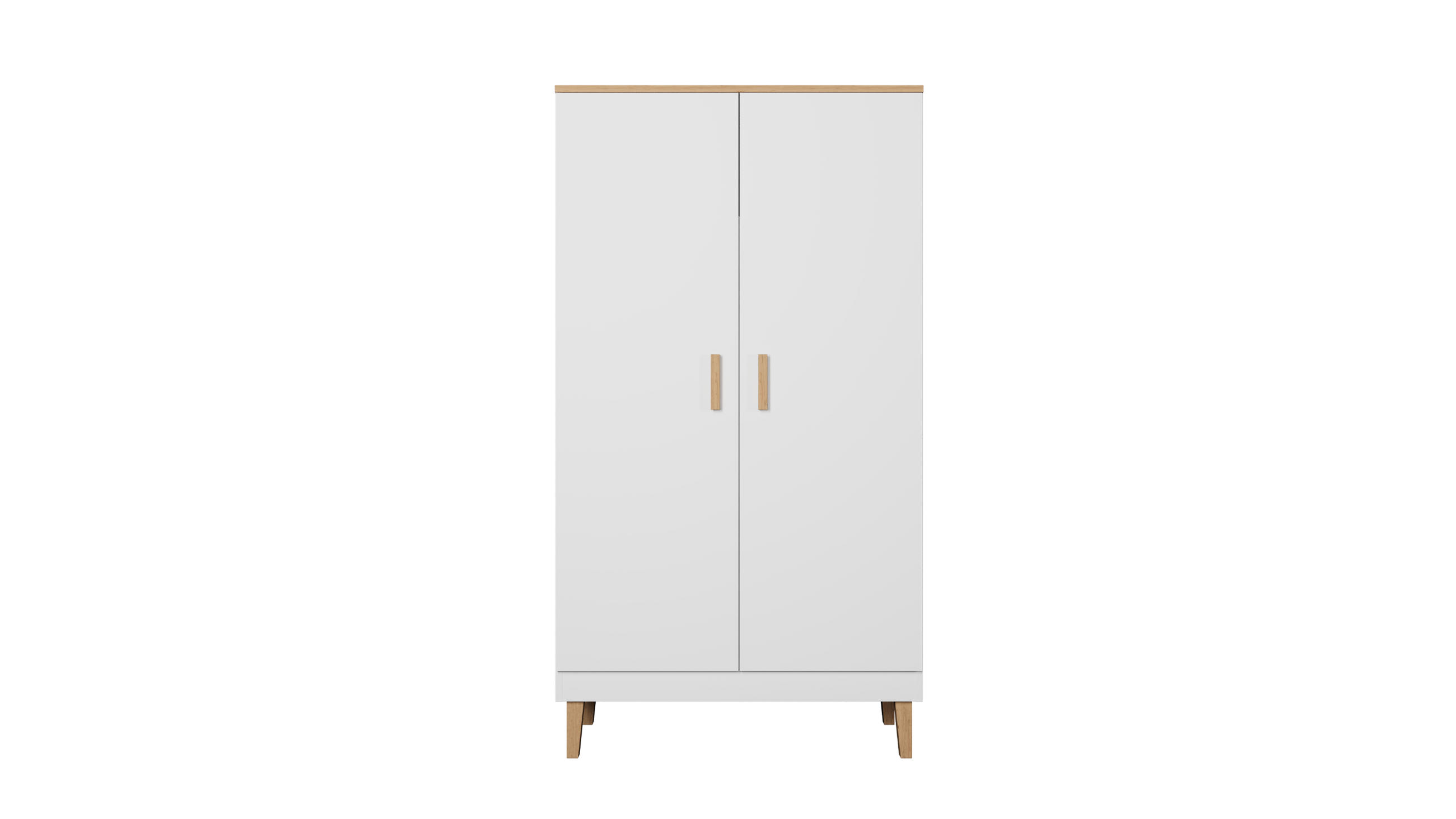 DREHTÜRENSCHRANK Denver 100/184/55 cm - Weiß, Holzwerkstoff (100/184/55cm) - Kocot Kids