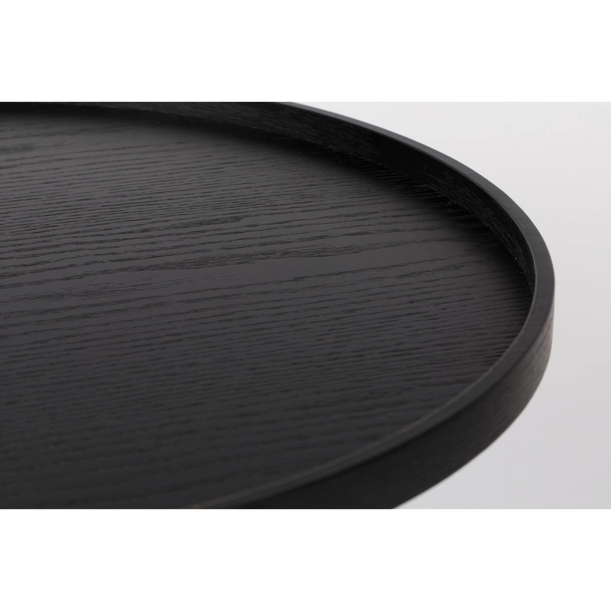 BEISTELLTISCH Jason Rund 69 cm Schwarz - Schwarz, Holz (69/69/42cm) - Zuiver