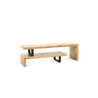 TV Board Kelly Mangoholz 140 cm / 40 cm Natur - Naturfarben, Holz (140/46/40cm) - Villa Möbel