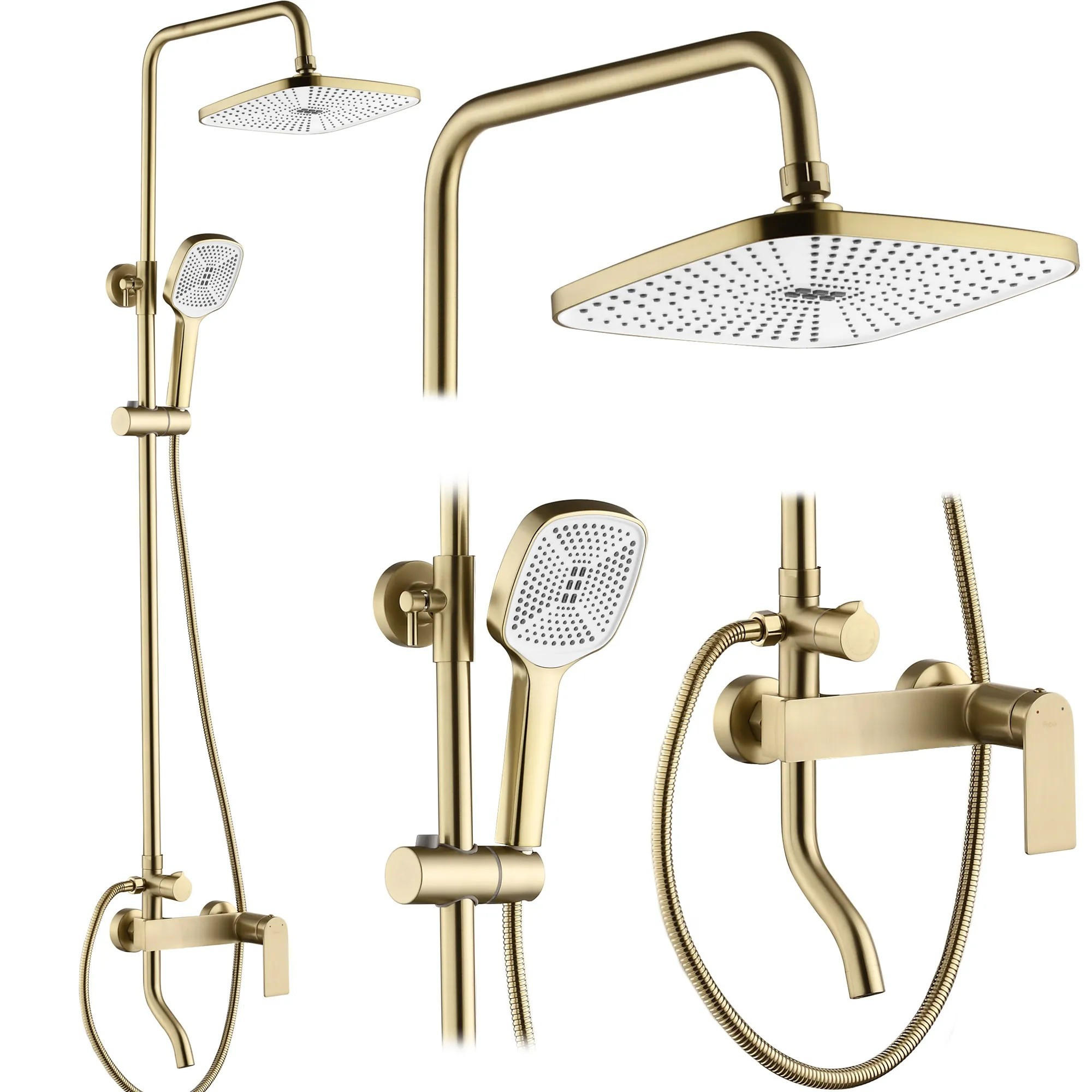REA Duschgarnitur Gold 30x144x45 cm