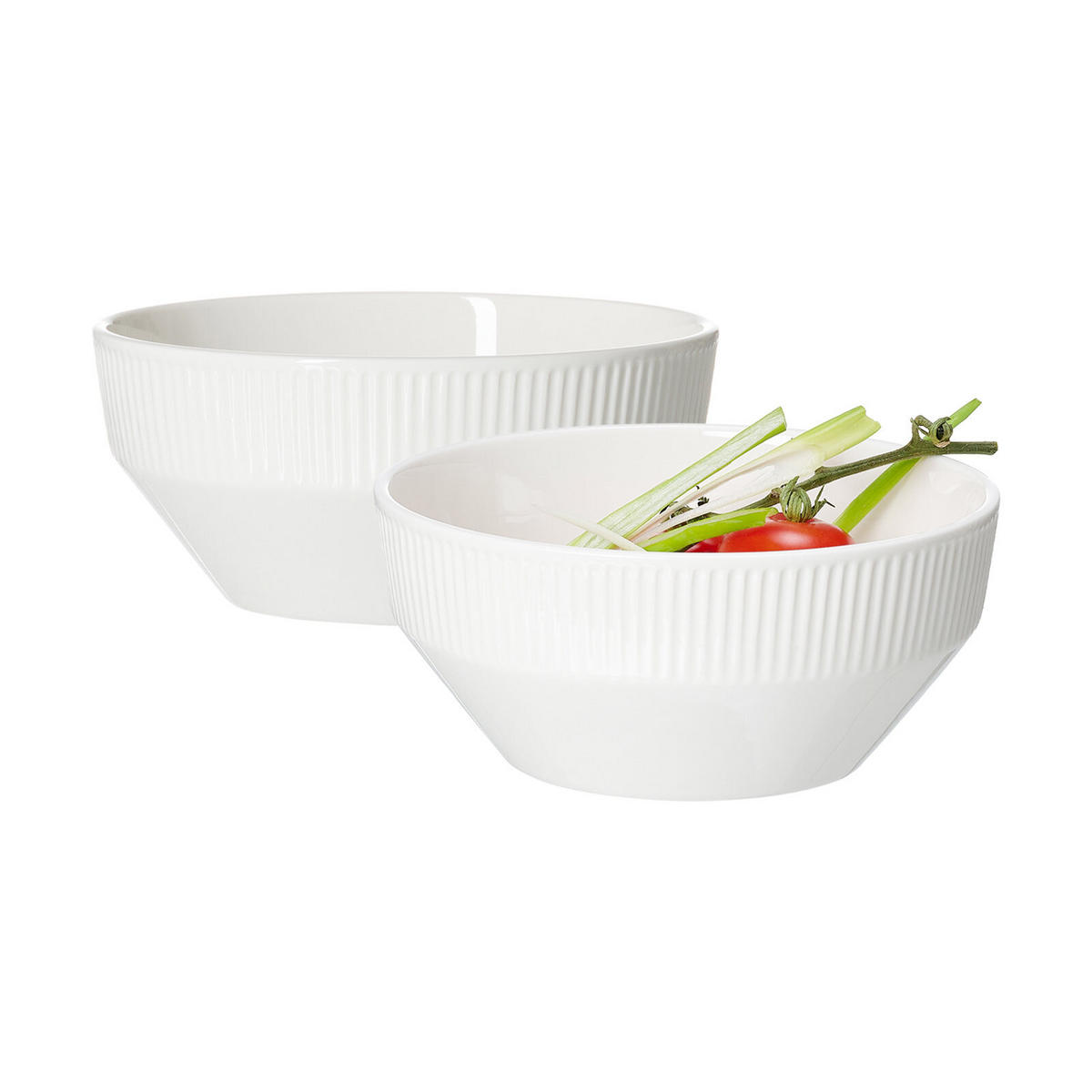 SERVIERSCHALEN Kelly weiß ø 17,5 cm 2er Set - Weiß, Keramik (17.5cm) - Ritzenhoff Breker