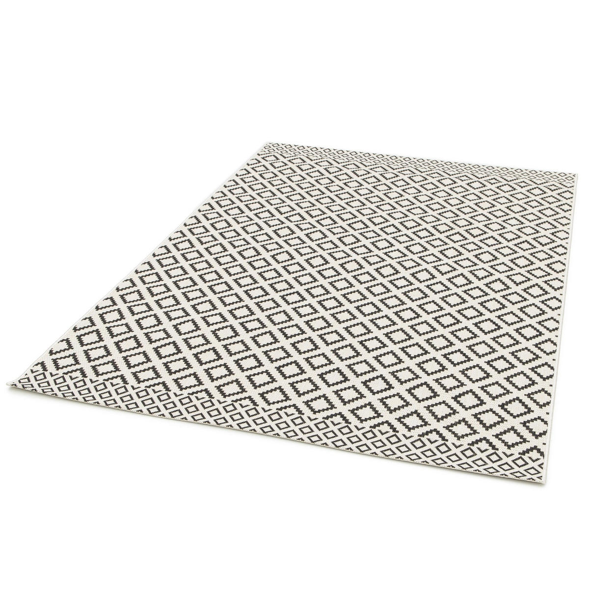 DESIGN Teppich für Innen und Außen schwarz - Schwarz, Textil (200/290cm) - AFK Living