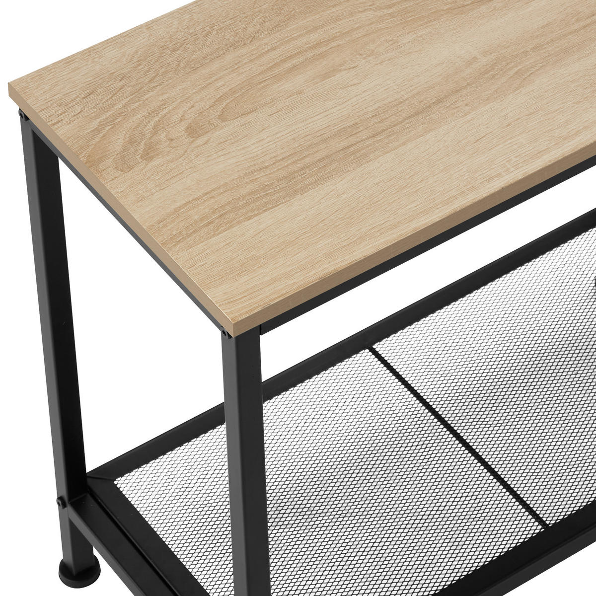 BEISTELLTISCH Filton,60 x 30,5 x 60,5 cm,Industrial Holz hell, Eiche Sonoma - Naturfarben, Holz (60/30.5/60.5cm) - tectake
