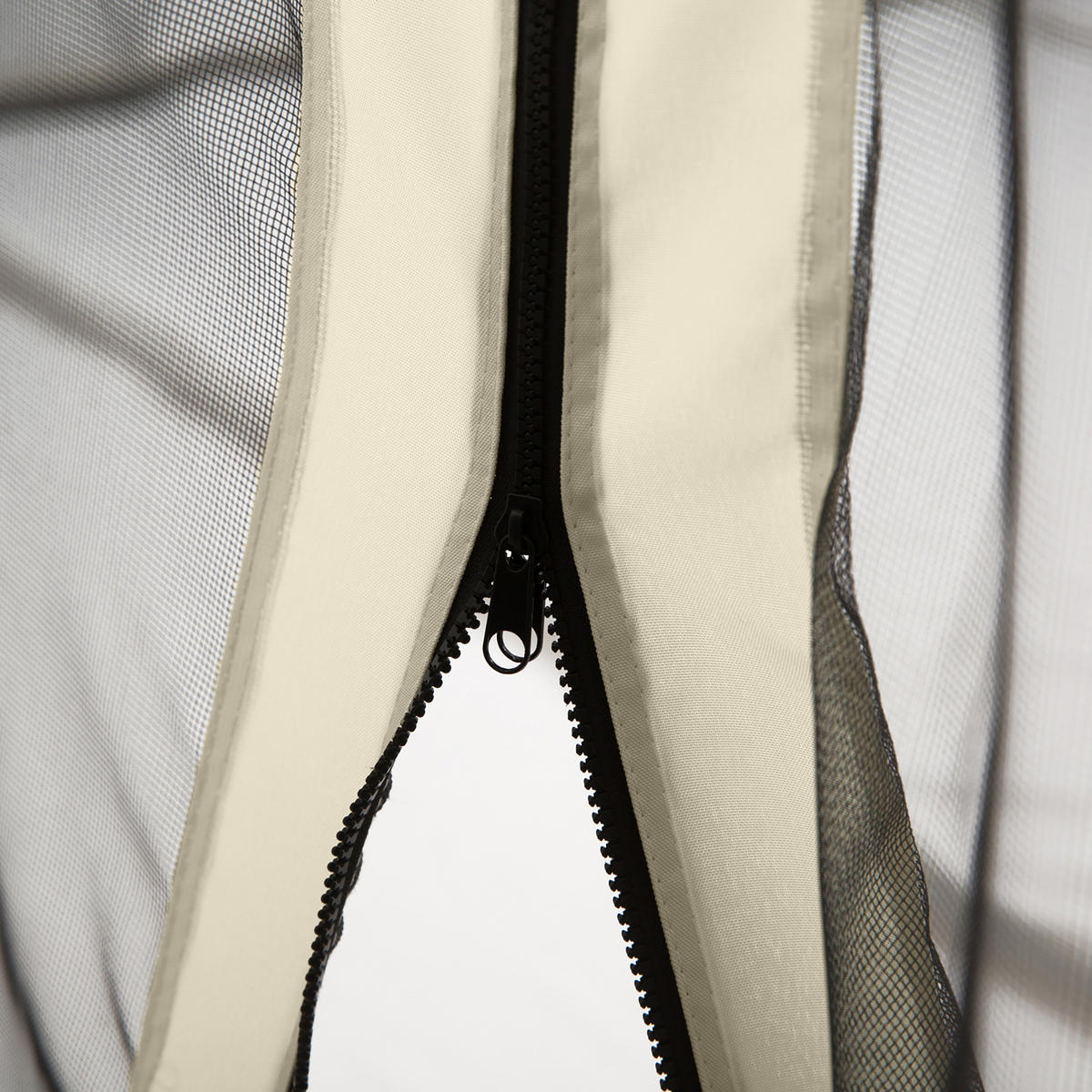 PAVILLONS Seitenteile aus Polyester 3x4 m in Schwarz mit Moskitonetz & Reißverschluss - Schwarz, Textil (207/1/352cm) - Modfu