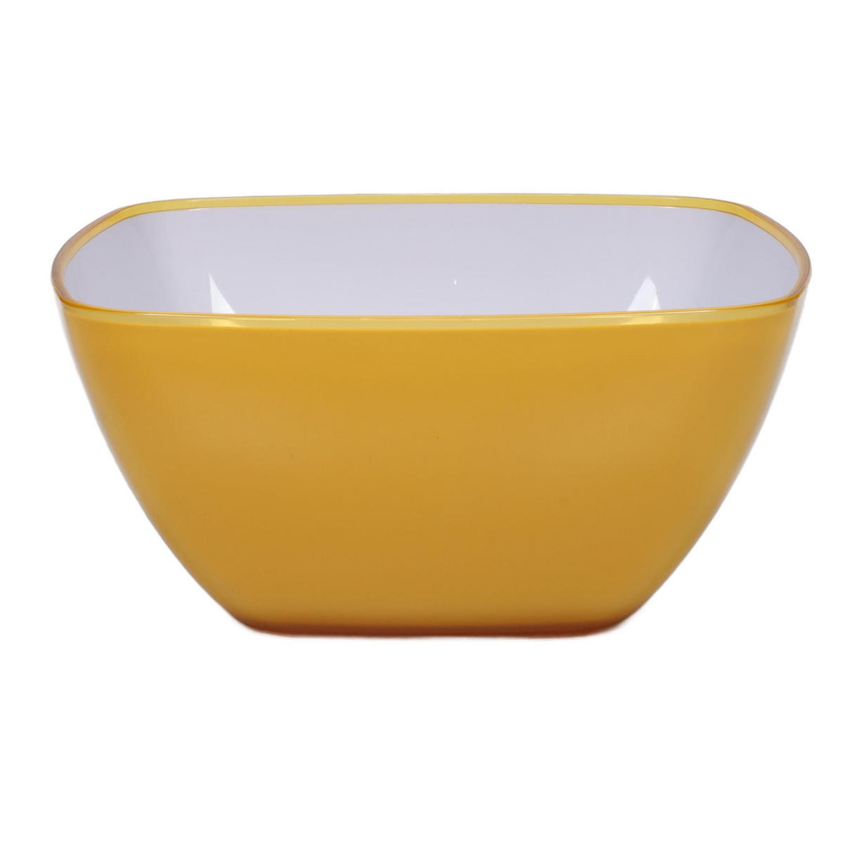 SALATSCHÜSSEL Nomad Gelb 3,9 l 24,5/24,5/11,6 cm - Gelb, Kunststoff (24.5/11.6/24.5cm) - 5five Simply Smart