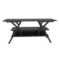 TV Stand Minerva Schwarz Anthrazit - Anthrazit/Schwarz, Holzwerkstoff (120/55/35cm) - Decorotika