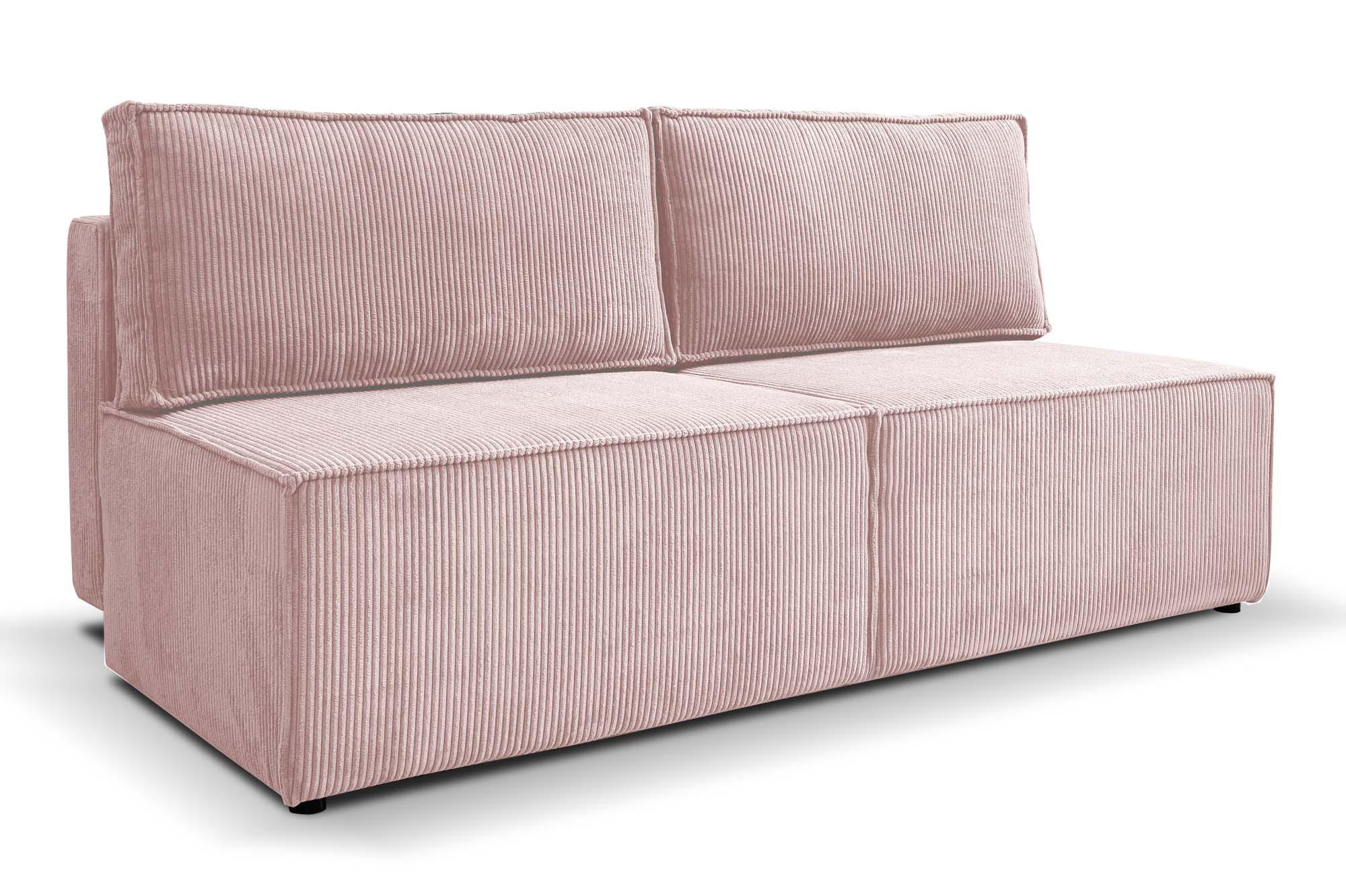 SCHLAFSOFA Mit Bettzeugfach COMPI Rosa - Rosa, Holz/Textil (192/92/98cm) - Kaiser Möbel
