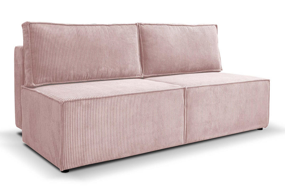 SCHLAFSOFA Mit Bettzeugfach COMPI Rosa - Rosa, Holz/Textil (192/92/98cm) - Kaiser Möbel