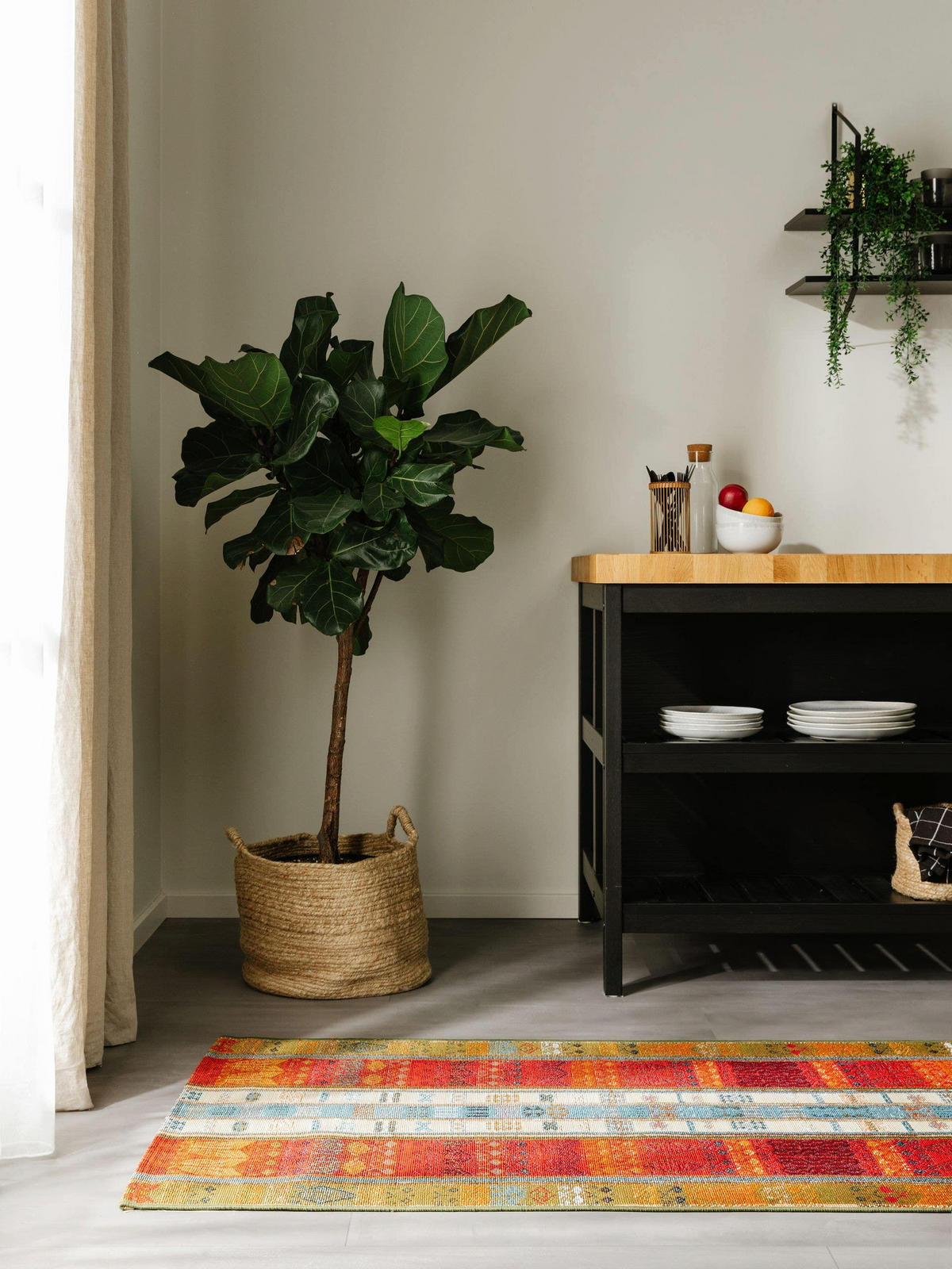 Outdoorteppich Artis Multicolor 80x250 cm - Multicolor, Textil (80/250cm) - benuta Nest